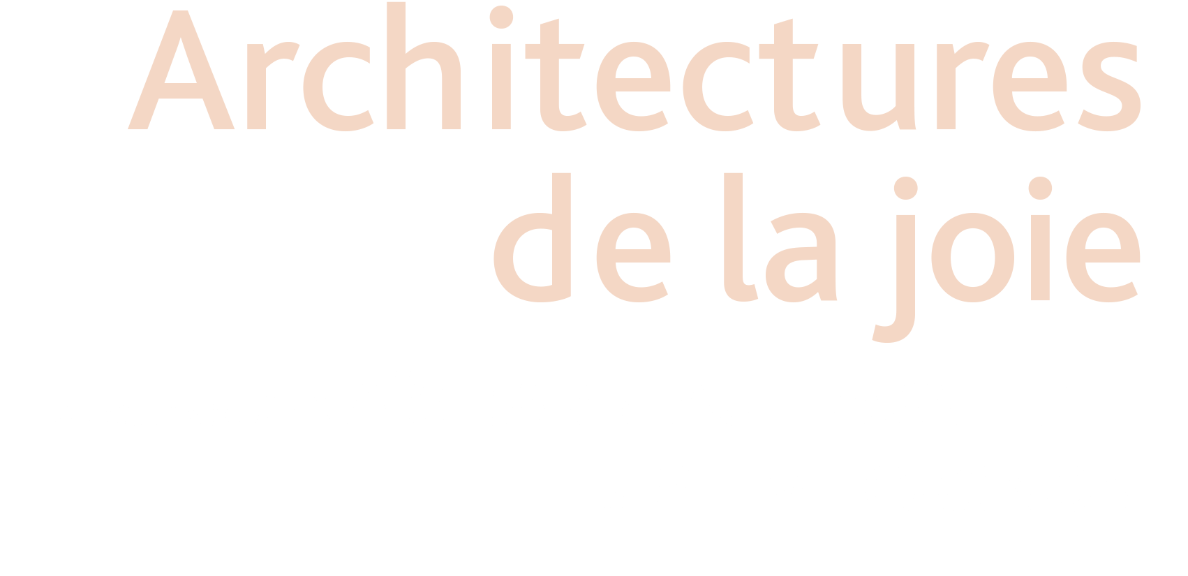 Architectures de la joie, de et avec Anaïs Barbeau-Lavalette et Steve Gagnon